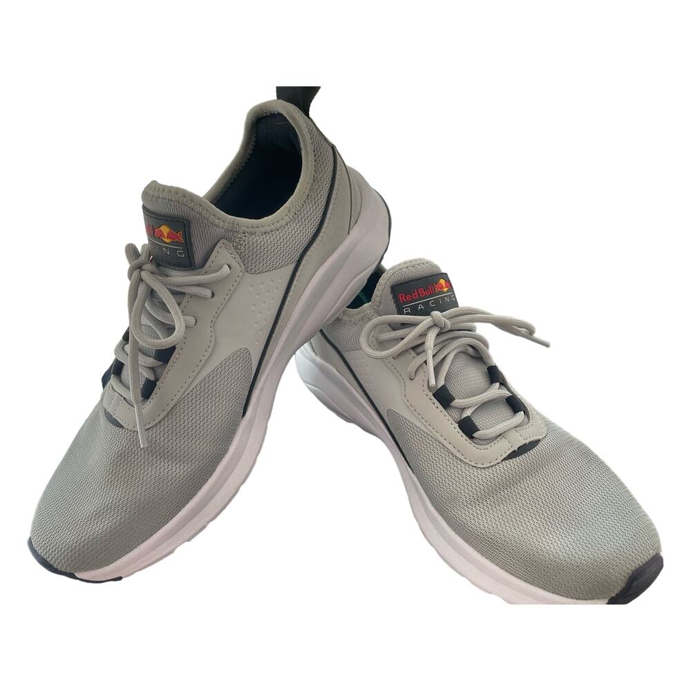 EUC Red Bull Racing Puma Gray/Blue Slip On Athletic Shoes - Size 8.5